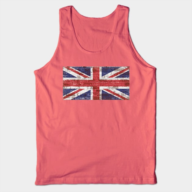 Union Jack on Brick Tank Top by Enzwell